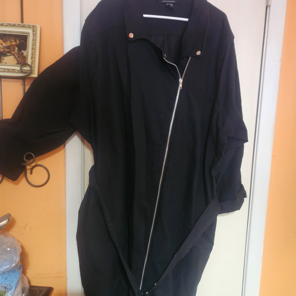 Ashley Stwart Black  Zip Dress New With Out Tag Size 34 - Picture 2 of 5